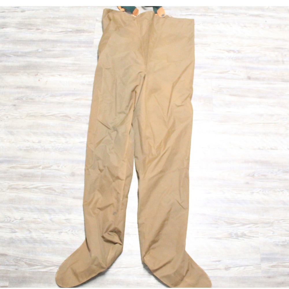 Orvis Vintage Chest Waders Mens Small Tan Stocking foot Fly Fishing